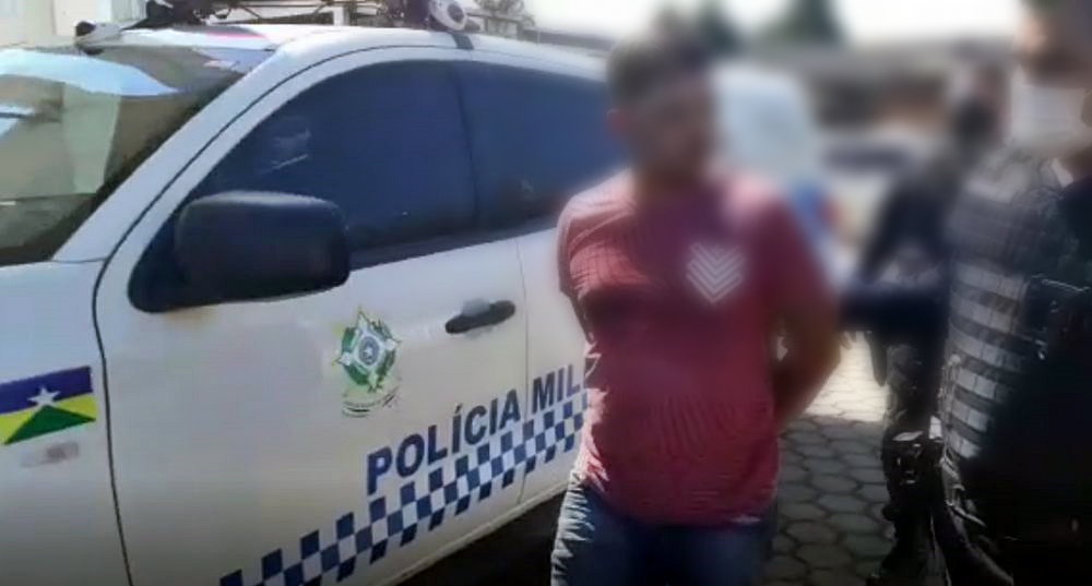Polícia Militar prende suspeito do duplo homicídio, nesta manhã de sábado, em Ji-Paraná, RO
