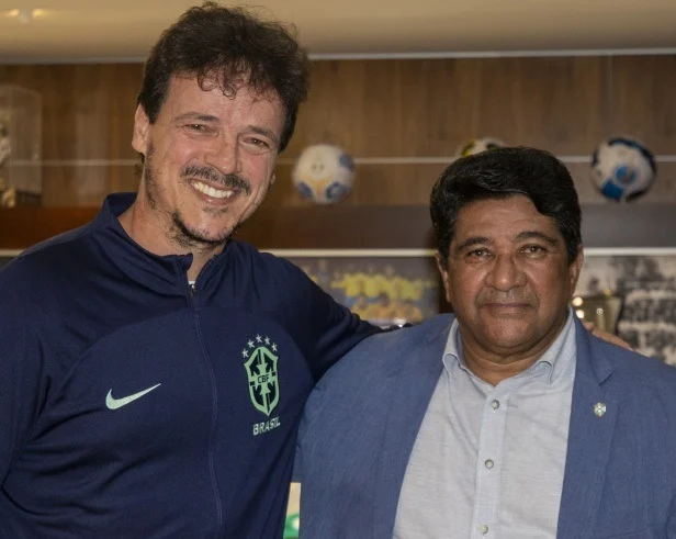 Ednaldo demite Fernando Diniz um dia após retornar à presidência da CBF