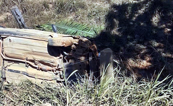 Duas pessoas ficam feridas em acidente na RO-133, em Theobroma, RO