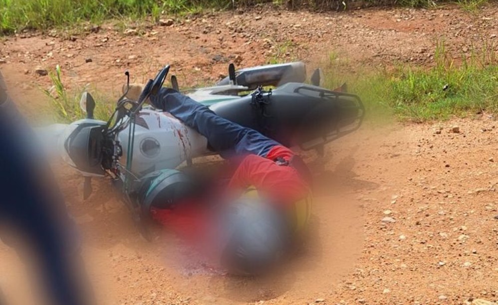 Mototaxista é executado com seis tiros na Linha 21, neste fim de semana em Nova Brasilândia do Oeste, RO