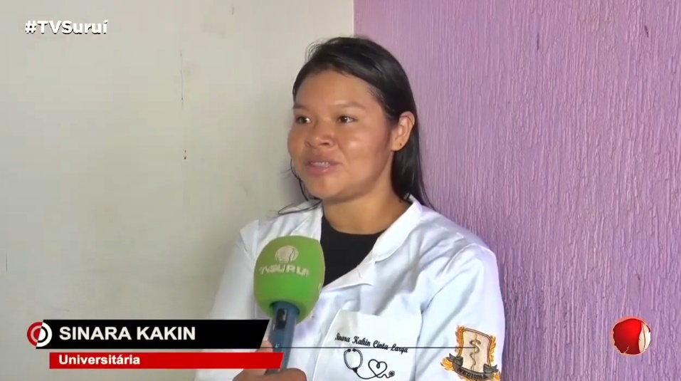 Conheça a indígena da etnia Cinta-Larga que se formou em medicina e atua na região