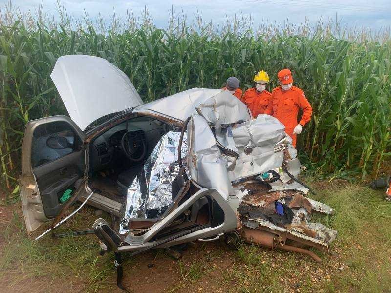 Mãe e filha morrem em acidente na BR-435, próximo a Vilhena, RO