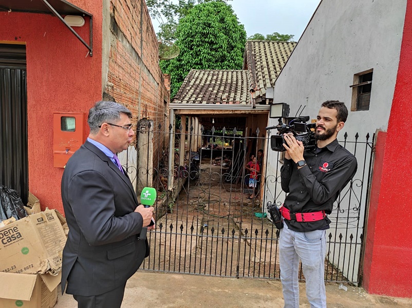 José Paulo, que perdeu tudo na enchente, agradece aos cacoalenses pela TV Surui