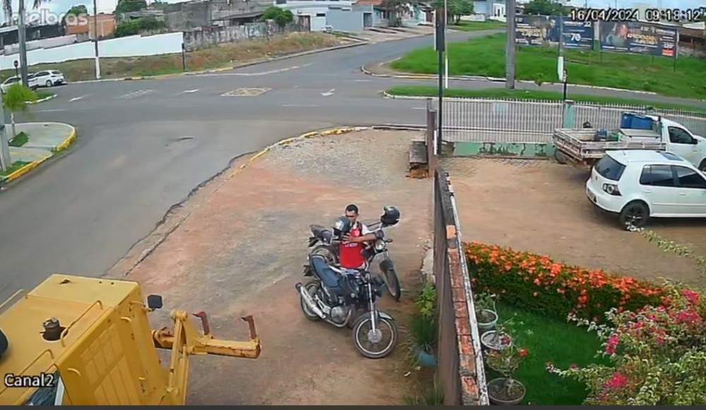 Ladrão furta motocicleta em 12 segundos em Cacoal