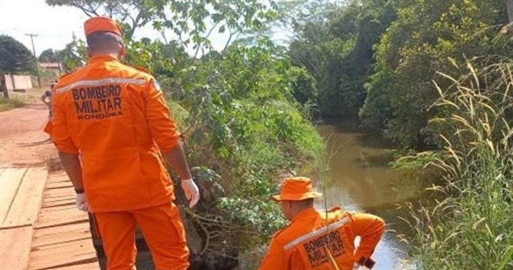 Corpo com os pés amarrados é encontrado dentro do Rio Anta em Rolim de Moura, RO