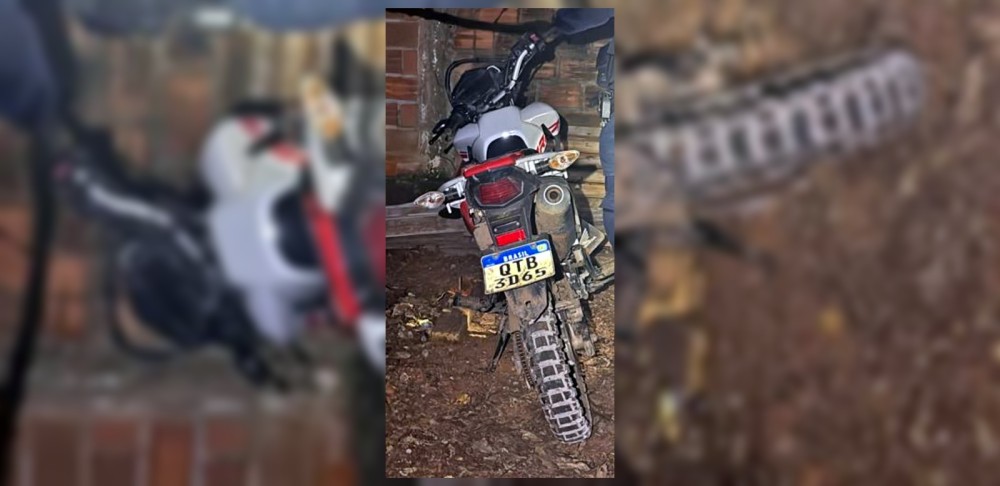 Moto roubada na Linha da Figueira é recuperada pela PM de Cacoal