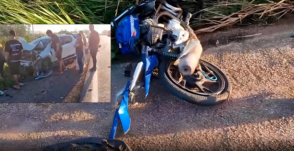 Dois homens morrem de acidente entre moto e carro na BR-364 em Porto Velho