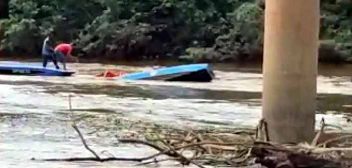Barco vira com dois pescadores no rio Jaru; um deles está desaparecido