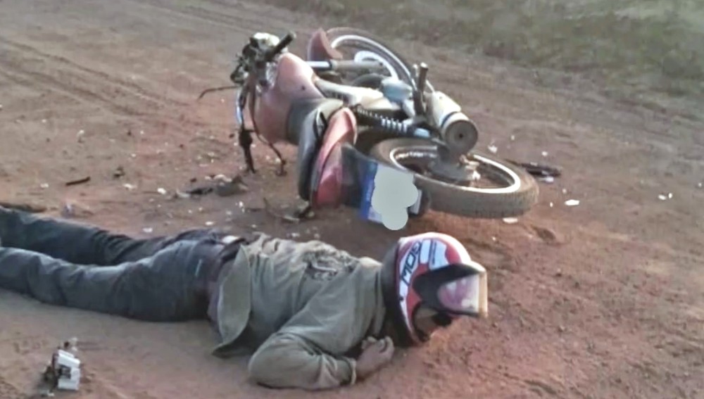 Motociclista morre em acidente na Linha 10, em Cacoal