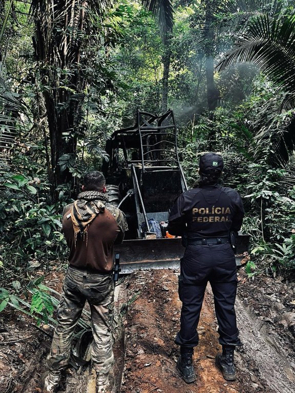 Agentes federais atuam novamente no combate a crimes ambientais na Terra Indígena Igarapé Lage