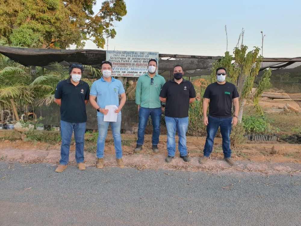 Em parceria com a Sedam prefeitura de Jaru ampliará capacidade de produção do viveiro municipal para 80 mil mudas