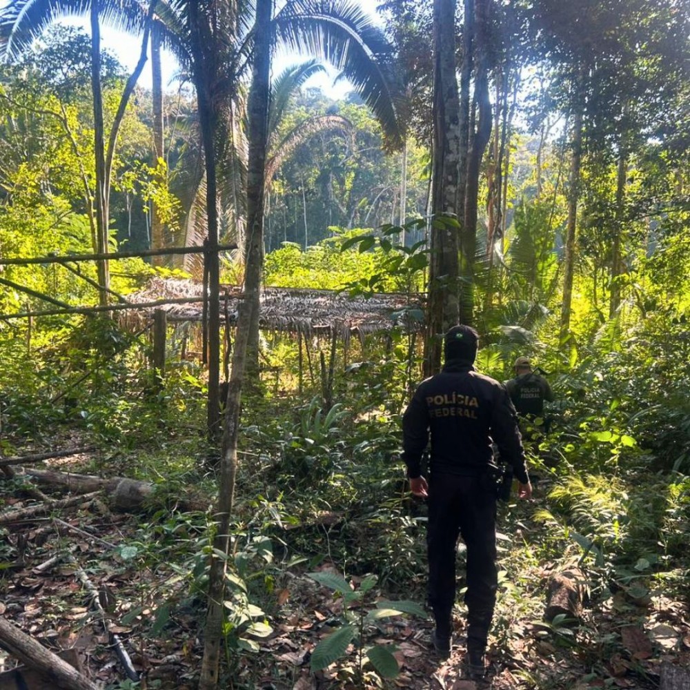 Polícia Federal atua na Terra Indígena Zoró, contra garimpo ilegal em Rondolândia, no Mato Grosso