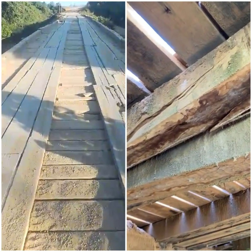 Alex Redano indica recuperação de ponte sobre o rio Massangana no B40 de Alto Paraíso