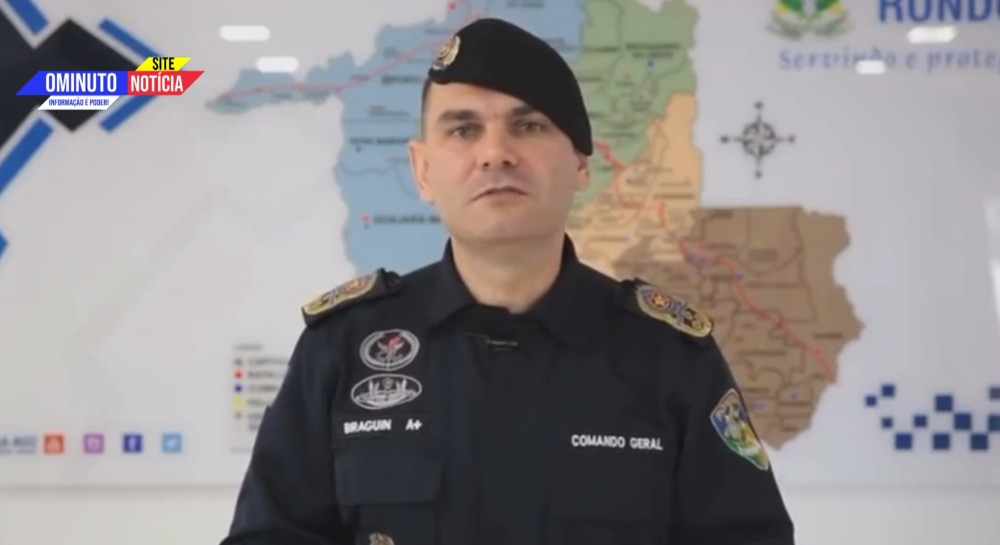 Comandante-Geral da PM de RO, comenta caçada a criminoso que matou dentista em Vilhena, RO