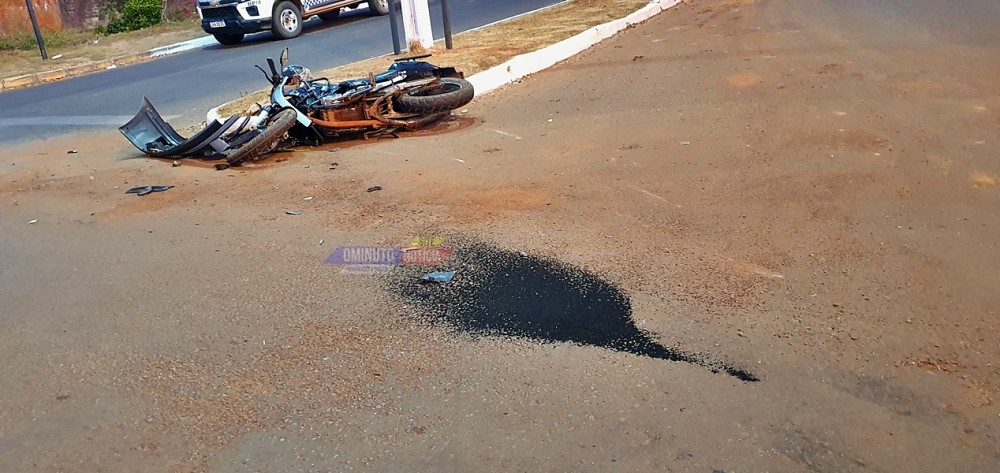 Acidente grave no Anel Viário provoca fratura em motociclista, em Cacoal, RO