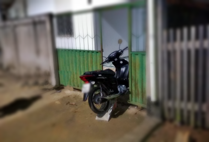Ladrão desiste de furtar motoneta no setor 08, nesta manhã de quarta-feira, em Jaru, RO