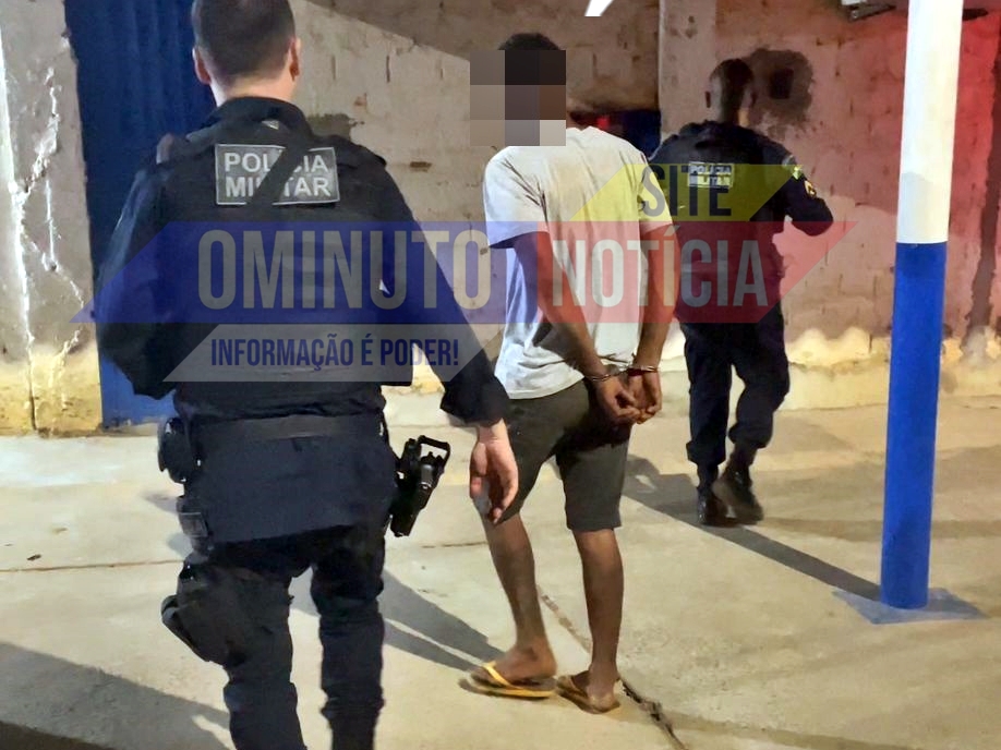 Homem de 29 anos, é preso em frente boca de fumo pela PM de Jaru, RO