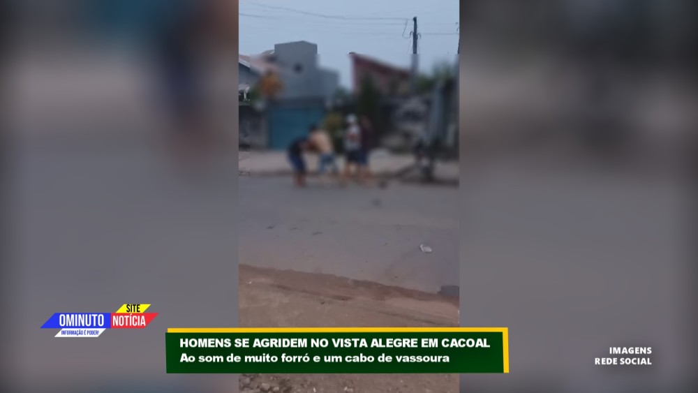 Vídeo mostra homens se agredindo em bar que seria no Vista Alegre em Cacoal