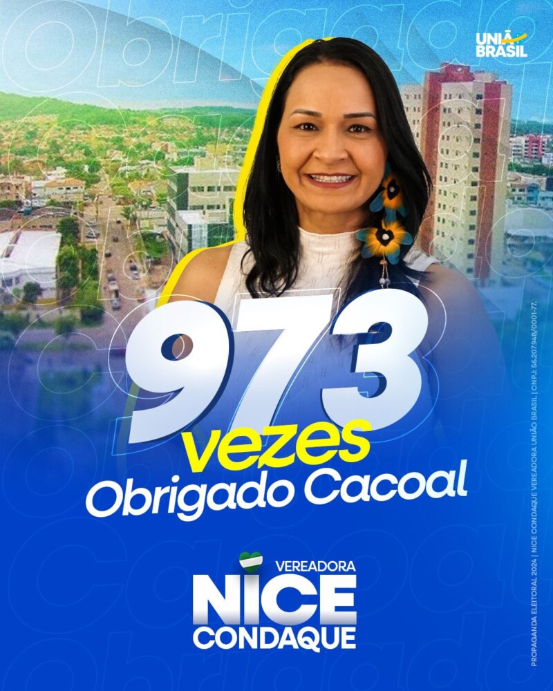 Nice Condaque disse em entrevista ao Comando na TV, que usará seu mandato para servir a população de Cacoal