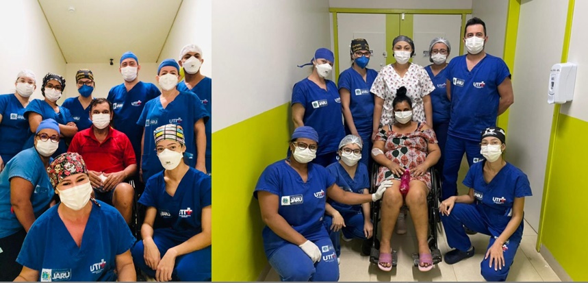 Mais dois pacientes se recuperam da Covid-19 e recebem alta da UTI municipal em Jaru