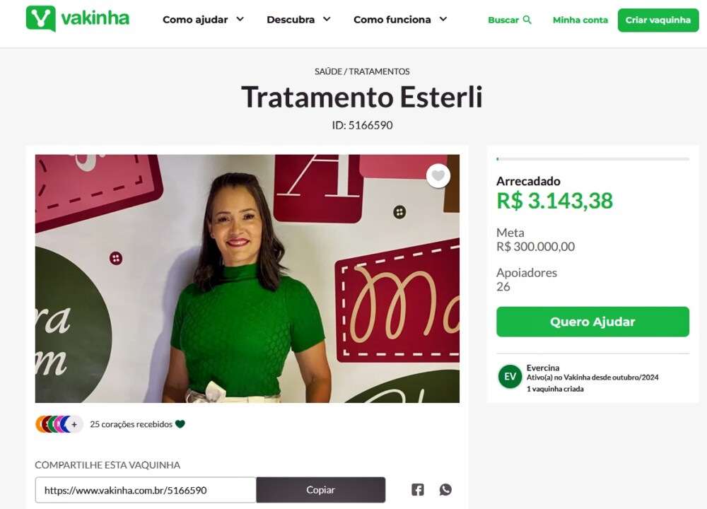 Mãe e irmã de Esterli Moutinho, falam do aneurisma; “está muito mal”