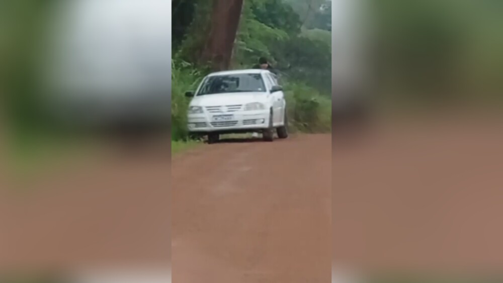 Homem é filmado jogando lixo as margens da Linha 06 em Cacoal