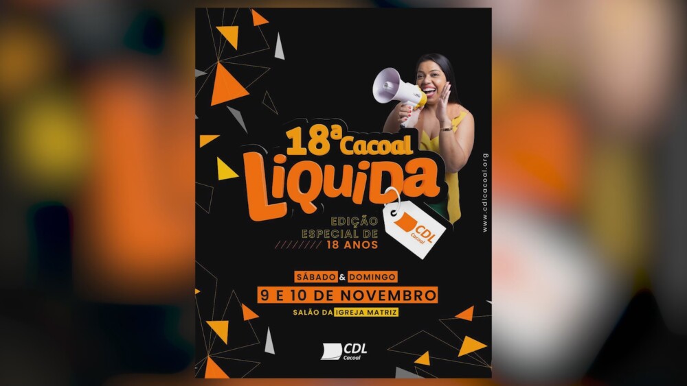 Fim de semana será muito festivo com a 18ª edição da promoção Cacoal Liquida no centro de Cacoal
