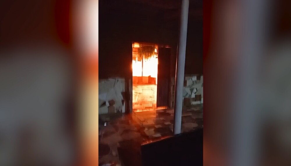 Casa é destruída por incêndio nesta quarta, em Mirante da Serra