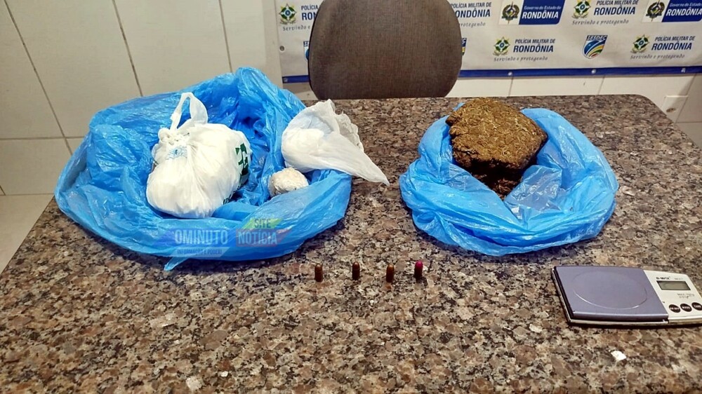 Jovem de 24 anos, é preso em flagrante por tráfico de drogas em Cacoal