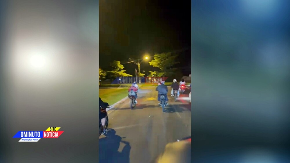 Jovens desafiam as autoridades e realizam Rolê do Grau, na véspera de Natal em Cacoal
