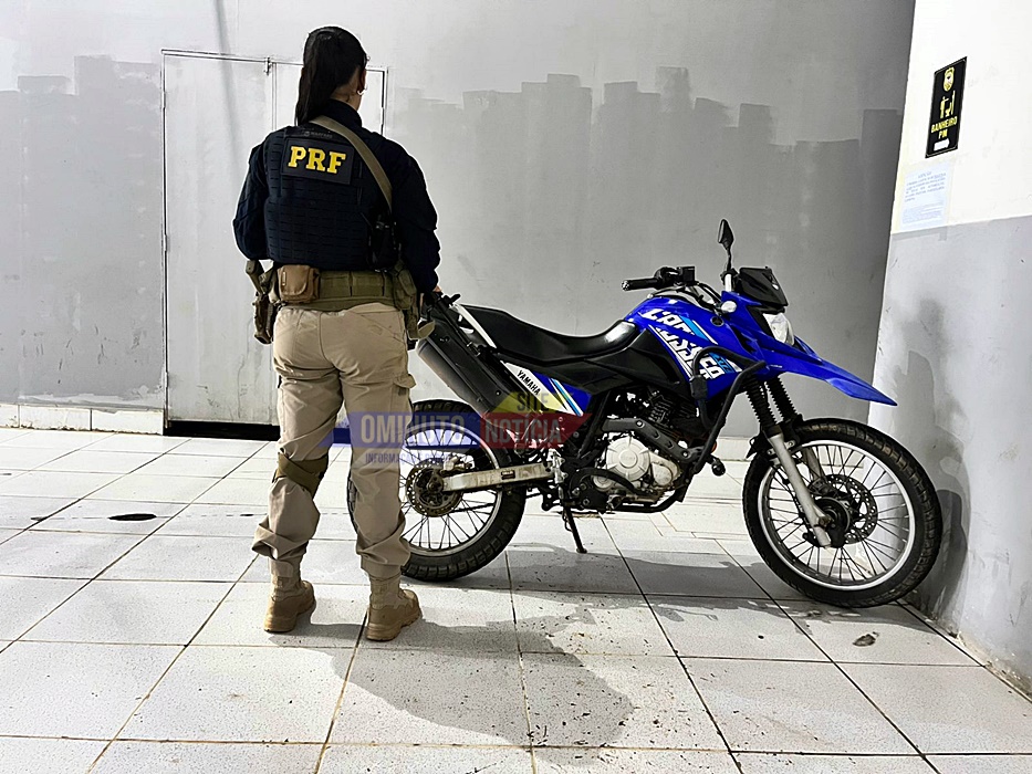 Motocicleta recuperada pela PRF era conduzida por detento monitorado em Porto Velho