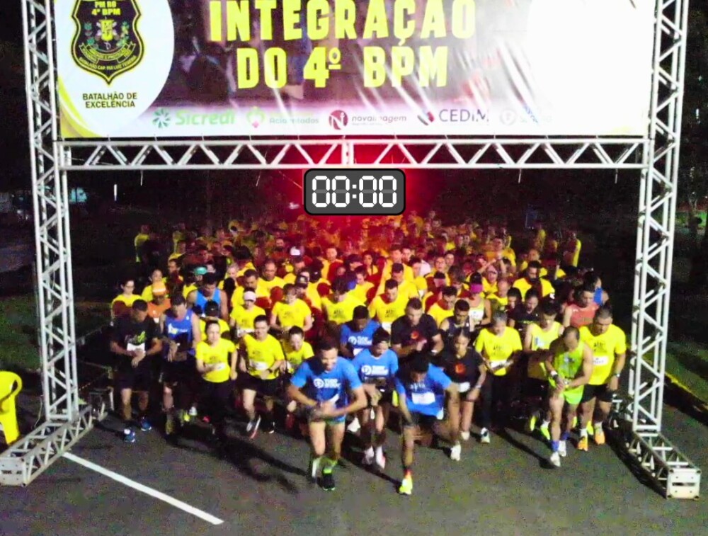 Inscrições abertas para a 4ª Corrida Integração do 4º Batalhão de Polícia Militar em Cacoal