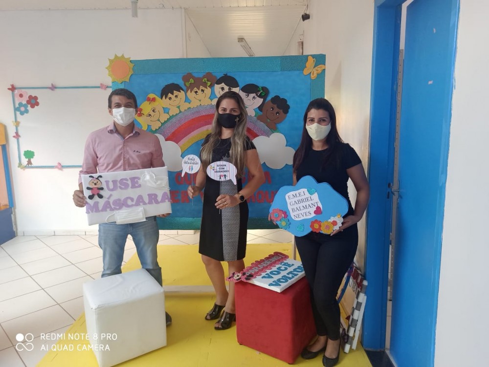 Escola Gabriel Balmant Neves destaca retorno as aulas presenciais na educação infantil